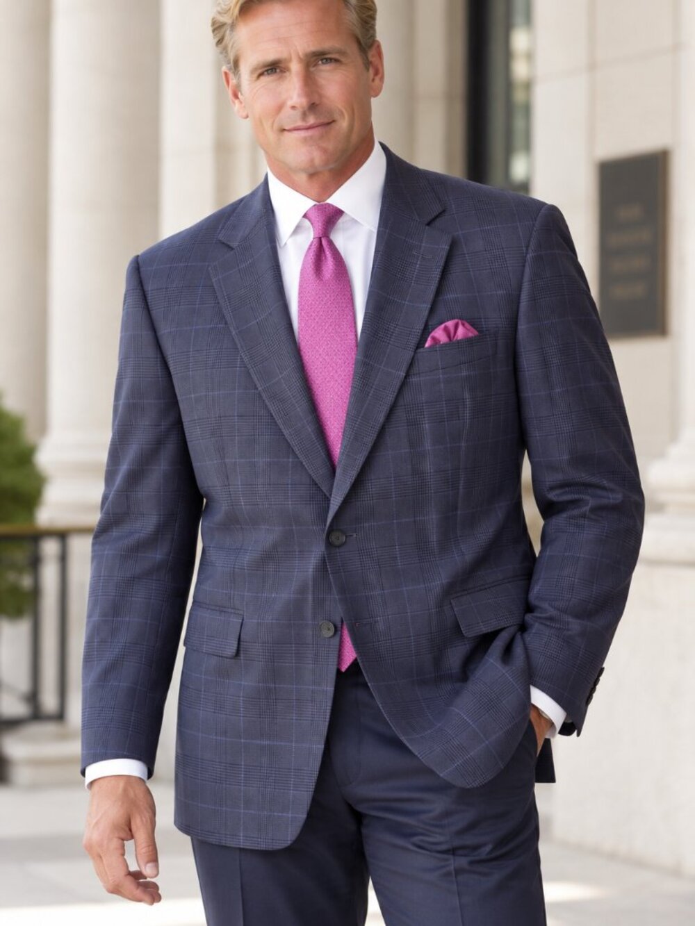 Boardroom Ready! Jos. A. Bank Reserve Collection Plaid Sport Coat